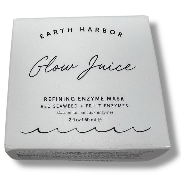 Earth Harbor Glow Juice Refining Enzyme Mask 60ml 2oz Red Seaweed Fruit New - Picture 1 of 4